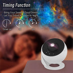 Galaxy Star Projector – 12-in-1 Rotating Planetarium Night Light for Bedroom & Kids