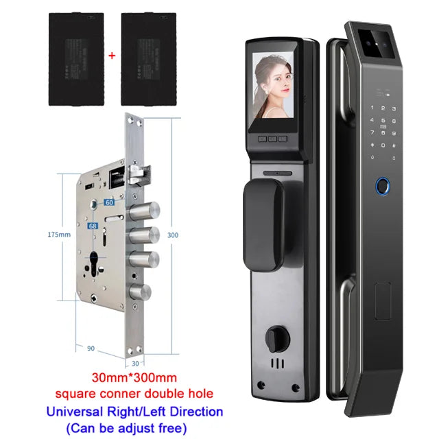 Jazl™ Smart Door Lock — 3D Face Recognition, Fingerprint, PIN & Camera | Keyless Entry Smart Home Security