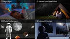 Galaxy Star Projector – 12-in-1 Rotating Planetarium Night Light for Bedroom & Kids