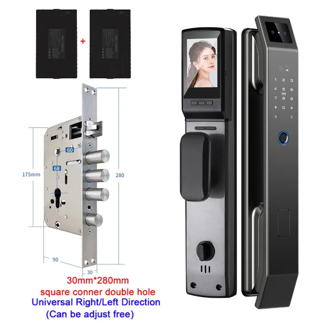 Jazl™ Smart Door Lock — 3D Face Recognition, Fingerprint, PIN & Camera | Keyless Entry Smart Home Security