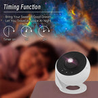Galaxy Star Projector – 12-in-1 Rotating Planetarium Night Light for Bedroom & Kids