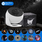 Galaxy Star Projector – 12-in-1 Rotating Planetarium Night Light for Bedroom & Kids