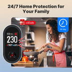 3-in-1 Carbon Monoxide Detector Plug-in – CO Alarm with Temperature & Humidity Display, Home Safety Monitor