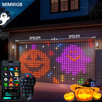 Smart RGB Curtain Lights – App Controlled LED Fairy Lights with DIY Patterns, Music Sync & Remote