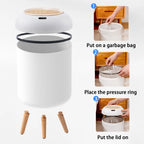 Modern Touchless Smart Trash Can – 10L Automatic Motion Sensor Waste Bin for Bathroom, Bedroom, and Home Office