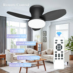 Smart Ceiling Fan with Light – 6-Speed Reversible Quiet Fan with Dimmable LED & Remote Control for Bedroom