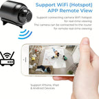 Mini WiFi Security Camera 1080P – Indoor HD Surveillance Cam with Night Vision & 2-Way Audio