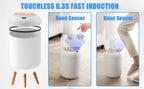 Modern Touchless Smart Trash Can – 10L Automatic Motion Sensor Waste Bin for Bathroom, Bedroom, and Home Office