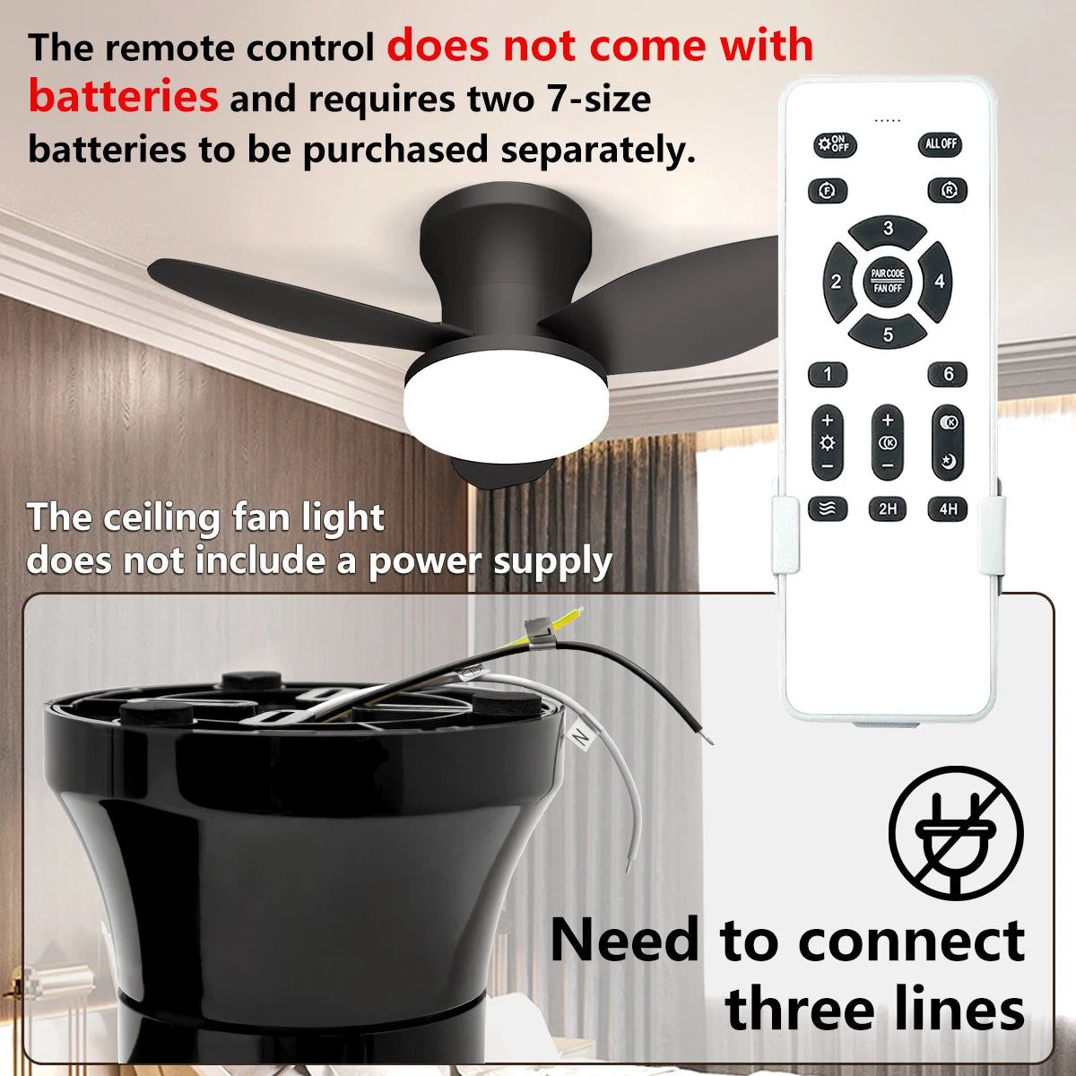 Smart Ceiling Fan with Light – 6-Speed Reversible Quiet Fan with Dimmable LED & Remote Control for Bedroom