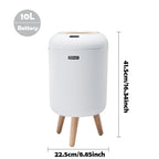 Modern Touchless Smart Trash Can – 10L Automatic Motion Sensor Waste Bin for Bathroom, Bedroom, and Home Office