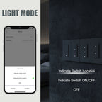 MOES Tuya WiFi Smart Light Switch – Single Pole Wall Switch Compatible with Alexa & Google Home (Neutral Wire Required)