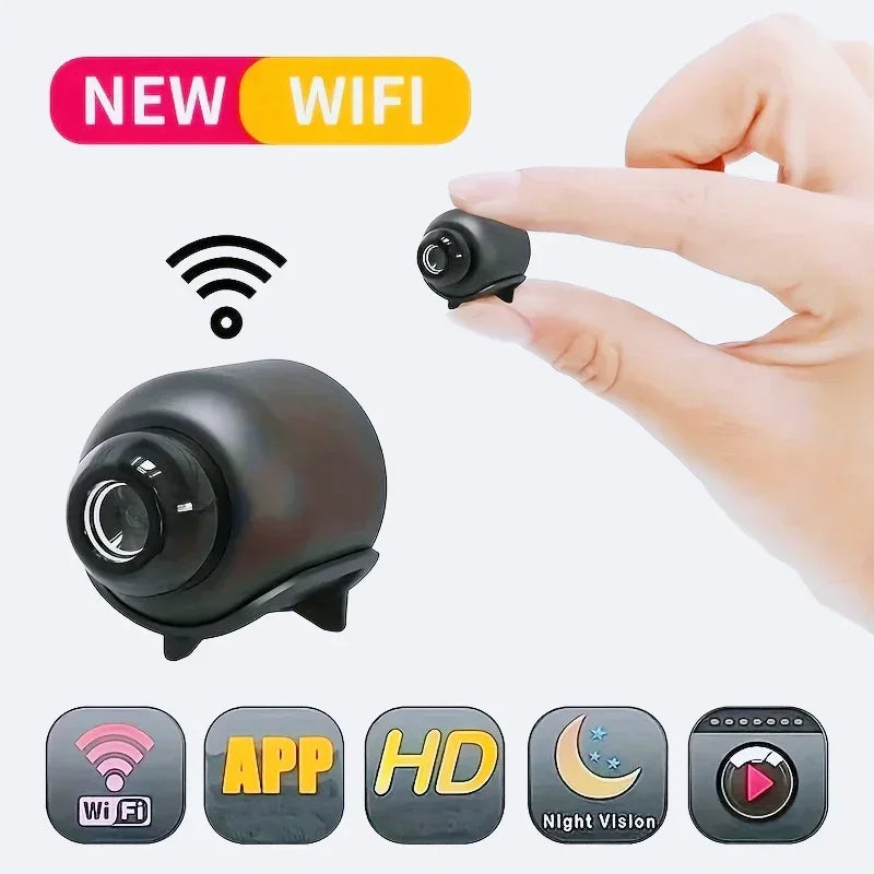 Mini WiFi Security Camera 1080P – Indoor HD Surveillance Cam with Night Vision & 2-Way Audio