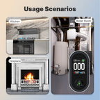 3-in-1 Carbon Monoxide Detector Plug-in – CO Alarm with Temperature & Humidity Display, Home Safety Monitor