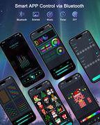 Smart RGB Curtain Lights – App Controlled LED Fairy Lights with DIY Patterns, Music Sync & Remote