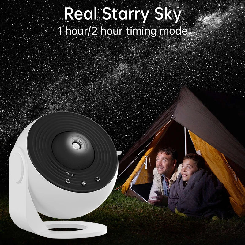 Galaxy Star Projector – 12-in-1 Rotating Planetarium Night Light for Bedroom & Kids