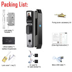 Jazl™ Smart Door Lock — 3D Face Recognition, Fingerprint, PIN & Camera | Keyless Entry Smart Home Security