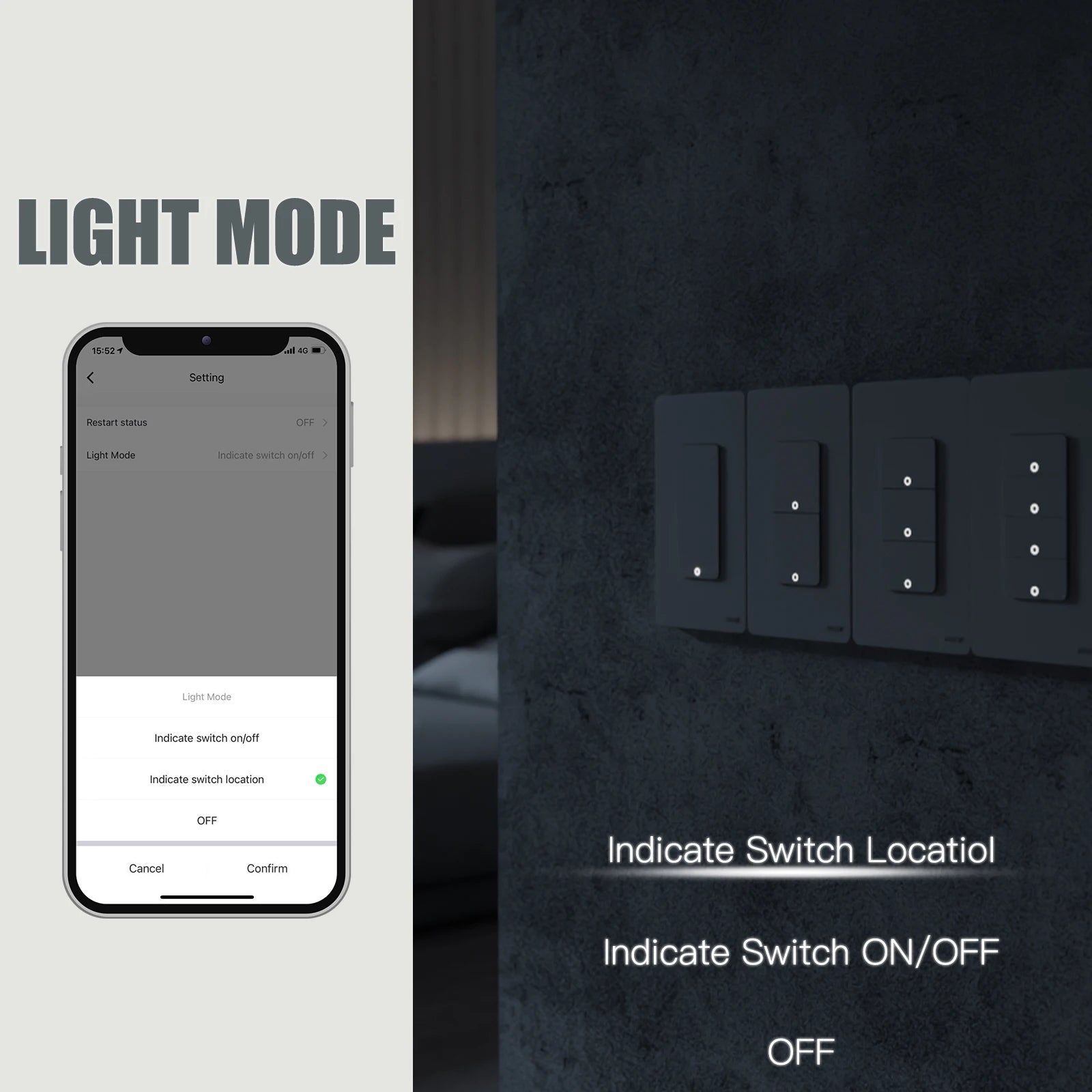 Zigbee Smart Light Switch – Tuya Smart Life Wall Switch (No Neutral Required) Works with Alexa & Google Home