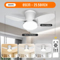 Smart Ceiling Fan with Light – 6-Speed Reversible Quiet Fan with Dimmable LED & Remote Control for Bedroom