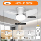 Smart Ceiling Fan with Light – 6-Speed Reversible Quiet Fan with Dimmable LED & Remote Control for Bedroom