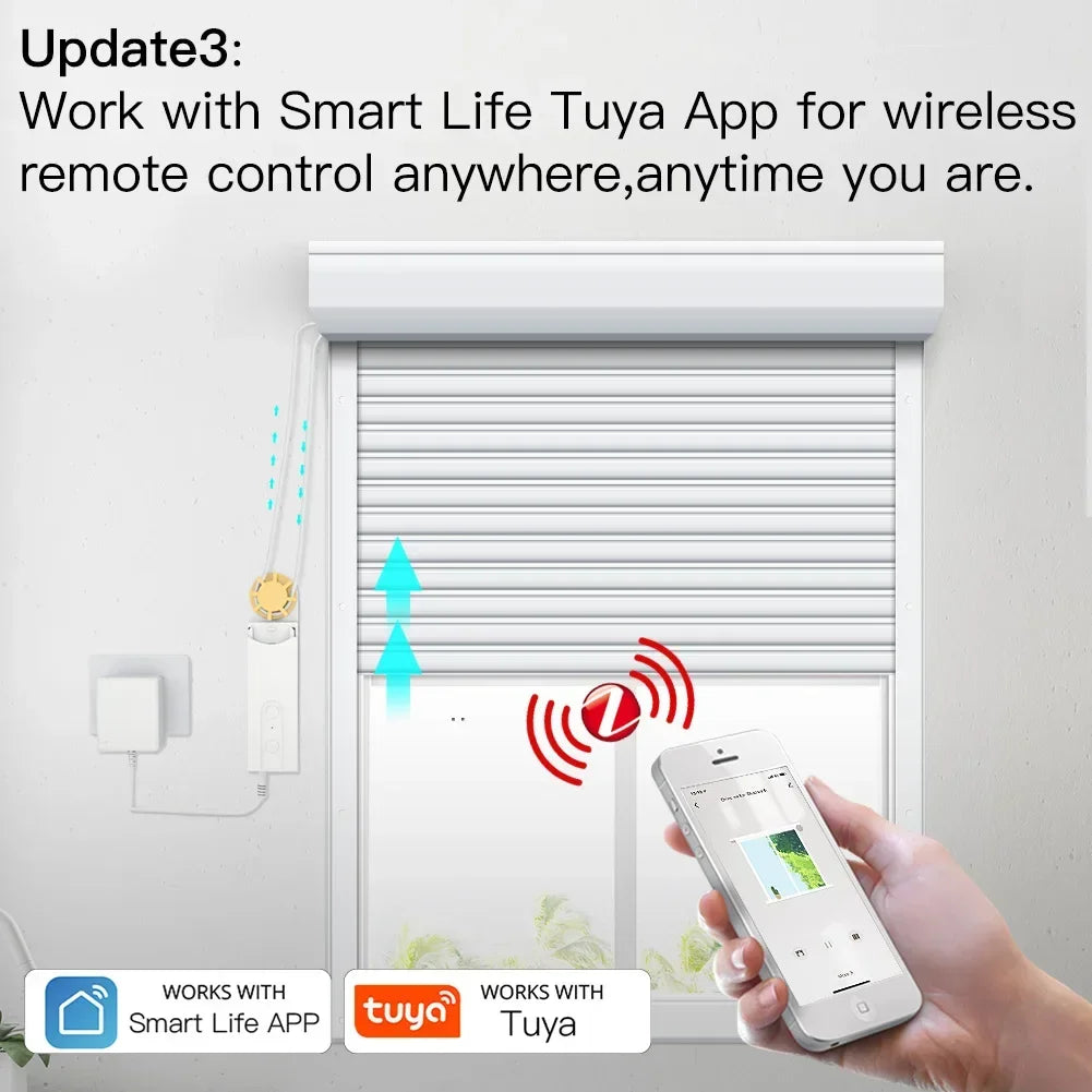 Zigbee Smart Motorized Roller Blinds Motor – Tuya / Smart Life App, Alexa & Google Home Voice Control