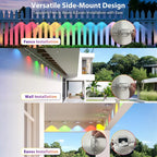 300FT Smart Permanent Outdoor Lights – RGB Color-Changing Eave Lights with App Control, Music Sync & Waterproof Design