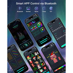 Smart RGB Curtain Lights – App Controlled LED Fairy Lights with DIY Patterns, Music Sync & Remote
