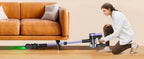 Cordless Vacuum Cleaner 500W 55KPa – Self-Standing Stick Vacuum with LED Display, 60 Min Runtime, Anti-Tangle Brush for Pet Hair & Carpet Cleaning