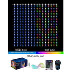 Smart RGB Curtain Lights – App Controlled LED Fairy Lights with DIY Patterns, Music Sync & Remote