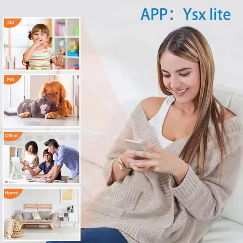 Mini WiFi Security Camera 1080P – Indoor HD Surveillance Cam with Night Vision & 2-Way Audio