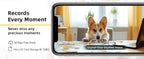 Smart 2K WiFi Security Camera – 360° PTZ Indoor Surveillance with Night Vision & Two-Way Audio