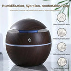 Smart Desk Humidifier Ultrasonic Cool Mist – Essential Oil Diffuser with Touch Control & Ambient RGB Lighting for Bedroom & Office