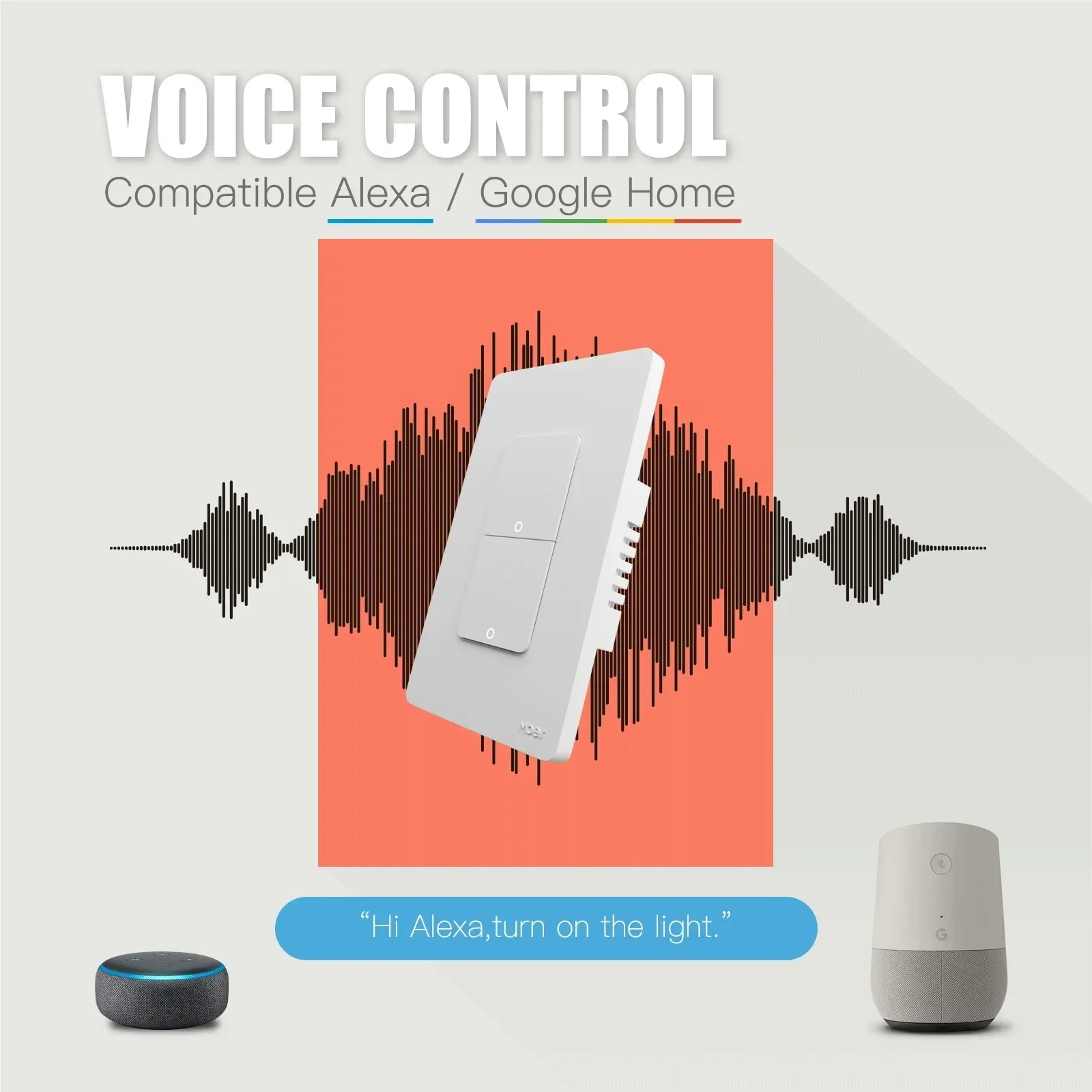 Zigbee Smart Light Switch – Tuya Smart Life Wall Switch (No Neutral Required) Works with Alexa & Google Home
