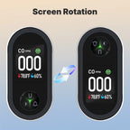 3-in-1 Carbon Monoxide Detector Plug-in – CO Alarm with Temperature & Humidity Display, Home Safety Monitor