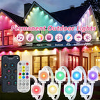 300FT Smart Permanent Outdoor Lights – RGB Color-Changing Eave Lights with App Control, Music Sync & Waterproof Design