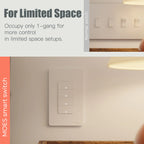 Zigbee Smart Light Switch – Tuya Smart Life Wall Switch (No Neutral Required) Works with Alexa & Google Home