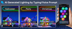300FT Smart Permanent Outdoor Lights – RGB Color-Changing Eave Lights with App Control, Music Sync & Waterproof Design