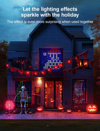 Smart RGB Curtain Lights – App Controlled LED Fairy Lights with DIY Patterns, Music Sync & Remote