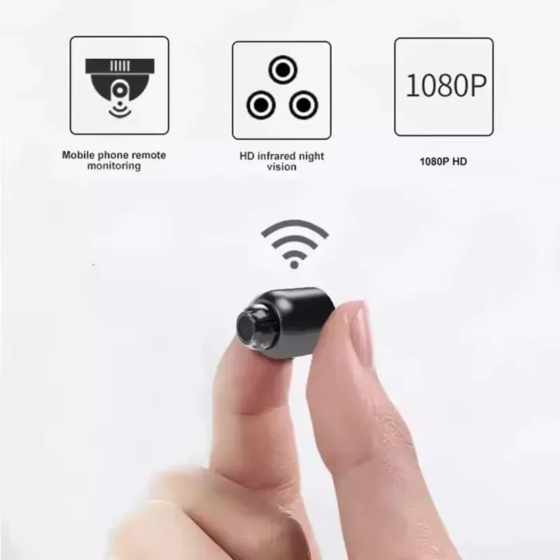 Mini WiFi Security Camera 1080P – Indoor HD Surveillance Cam with Night Vision & 2-Way Audio