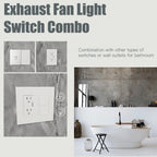 MOES Tuya WiFi Smart Light Switch – Single Pole Wall Switch Compatible with Alexa & Google Home (Neutral Wire Required)
