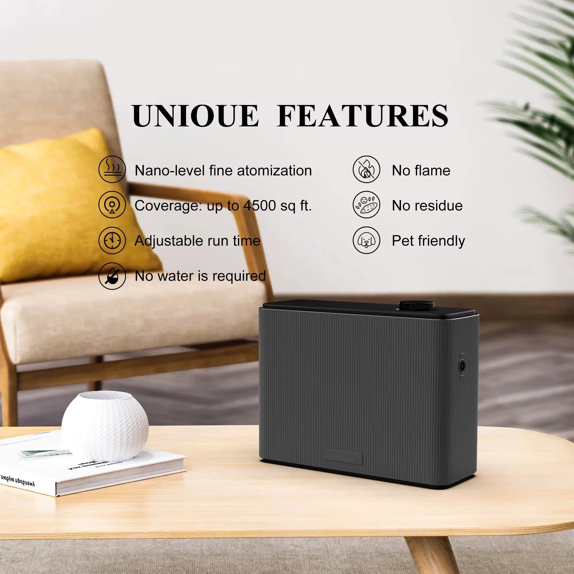 Commercial HVAC Scent Diffuser Machine – 4000M³ Smart Aroma Air Freshener System for Hotels, Offices & Large Spaces