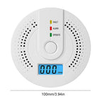 Digital Carbon Monoxide Detector – Battery Powered CO Alarm with LCD Display & Sound Warning for Home Safety