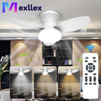 Smart Ceiling Fan with Light – 6-Speed Reversible Quiet Fan with Dimmable LED & Remote Control for Bedroom