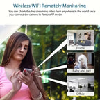 Mini WiFi Security Camera 1080P – Indoor HD Surveillance Cam with Night Vision & 2-Way Audio