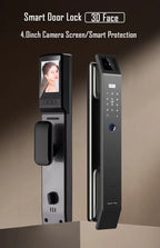 Jazl™ Smart Door Lock — 3D Face Recognition, Fingerprint, PIN & Camera | Keyless Entry Smart Home Security