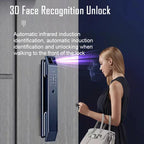 Jazl™ Smart Door Lock — 3D Face Recognition, Fingerprint, PIN & Camera | Keyless Entry Smart Home Security