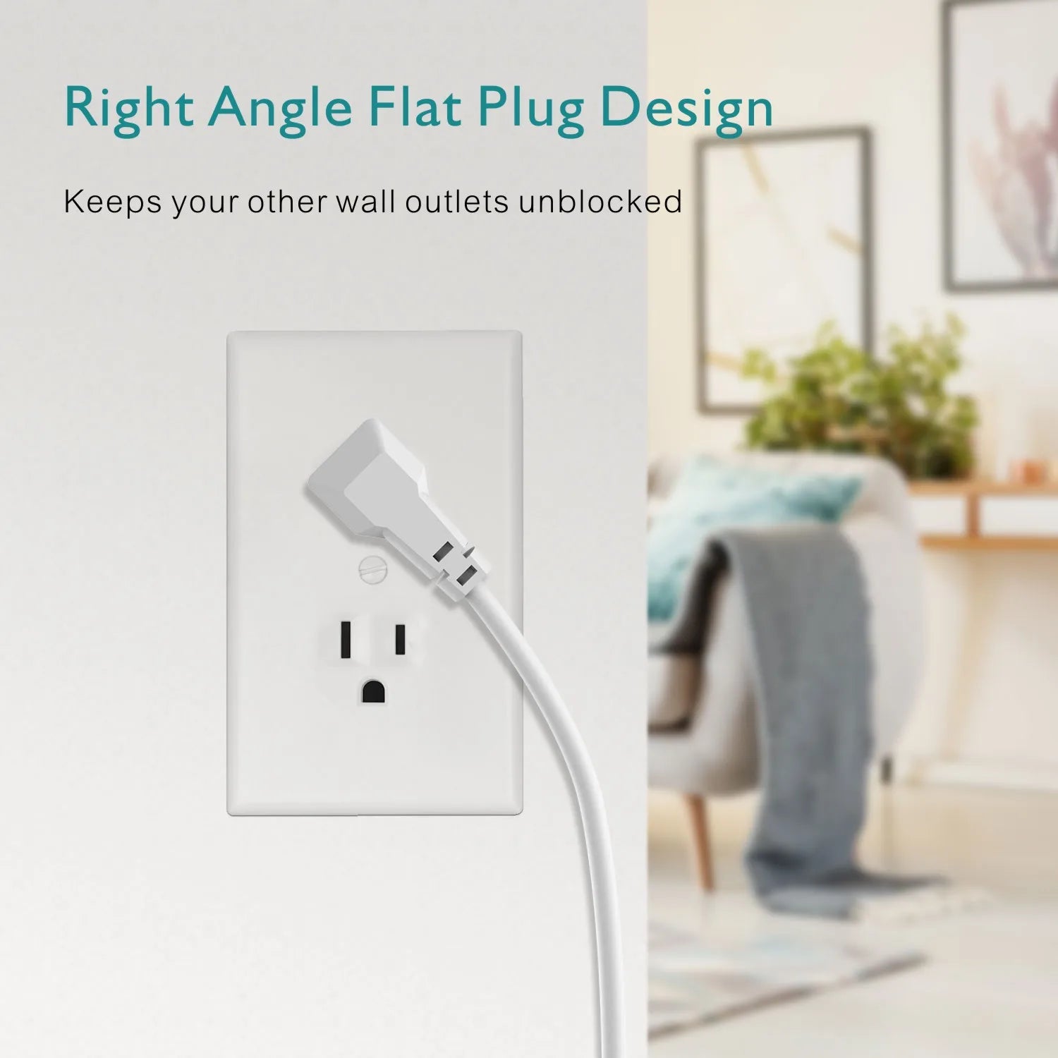 9-Outlet Surge Protector Power Strip – 3 USB Fast Charging Ports & 5ft Extension Cord for Home & Office