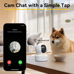 Smart 2K WiFi Security Camera – 360° PTZ Indoor Surveillance with Night Vision & Two-Way Audio