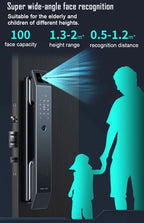 Jazl™ Smart Door Lock — 3D Face Recognition, Fingerprint, PIN & Camera | Keyless Entry Smart Home Security