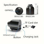 Mini WiFi Security Camera 1080P – Indoor HD Surveillance Cam with Night Vision & 2-Way Audio