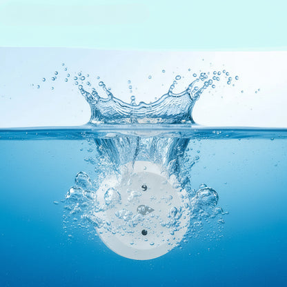 Tuya Smart Life app showing instant water leak alert notification on phonebackground, emphasizing waterproof feature.